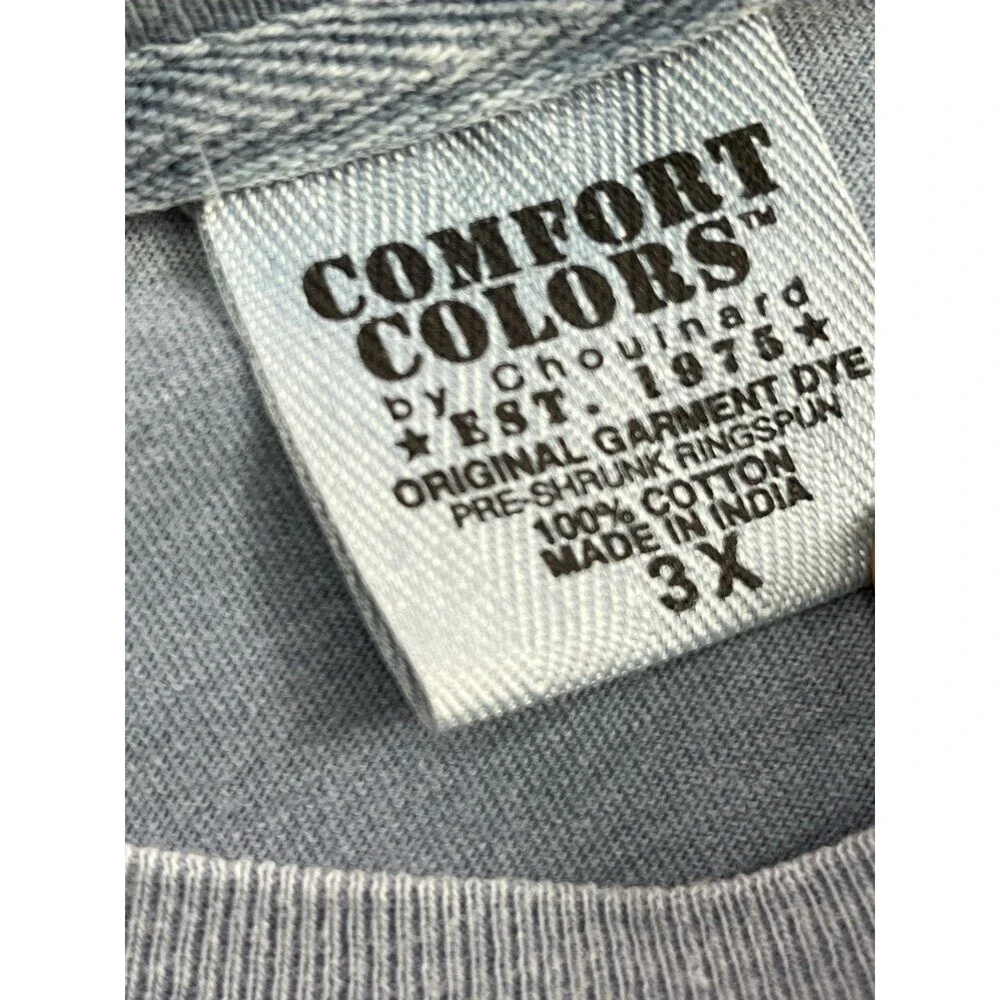 Vintage Womens Comfort Color UConn Huskies Tshirt Size 3xL Gray
